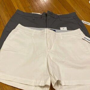 NWT Two Pair Old Navy 5” Everyday Shorts size 8
